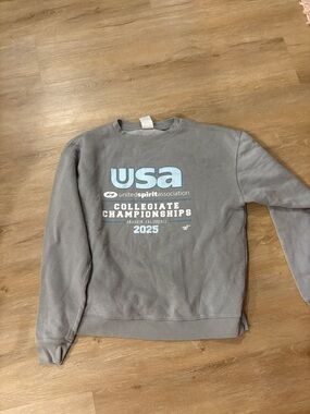 USA United Spirit Association Gray Collegiate Championships Sweatshirt - 2025